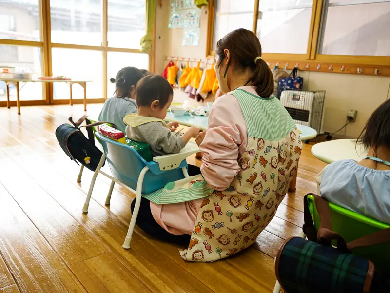 子どもたちと過ごす様子